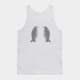 Emperor Penguins in Love - animal design - on white Tank Top